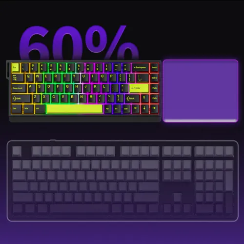 Furycube M68HE RGB Hot-Swappable Mechanical Keyboard - Image 3